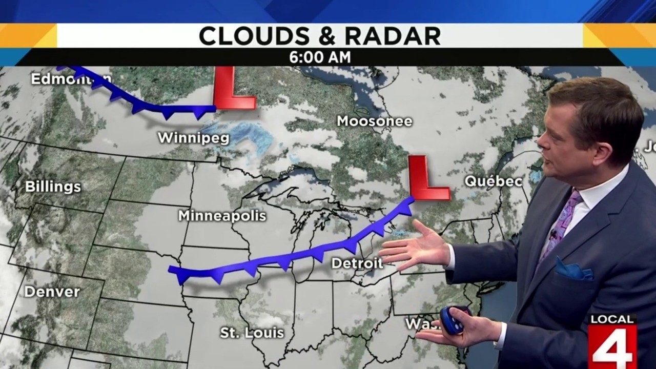 Metro Detroit weather Freezing temperatures today snow...